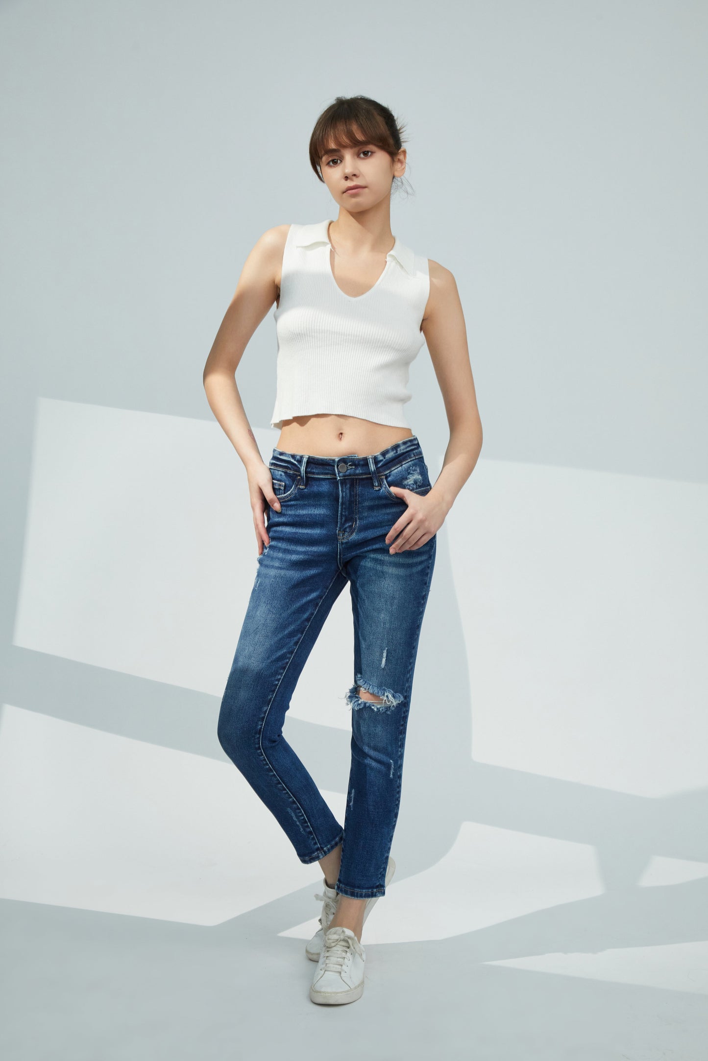 MID RISE SKINNY JEANS BYS2014