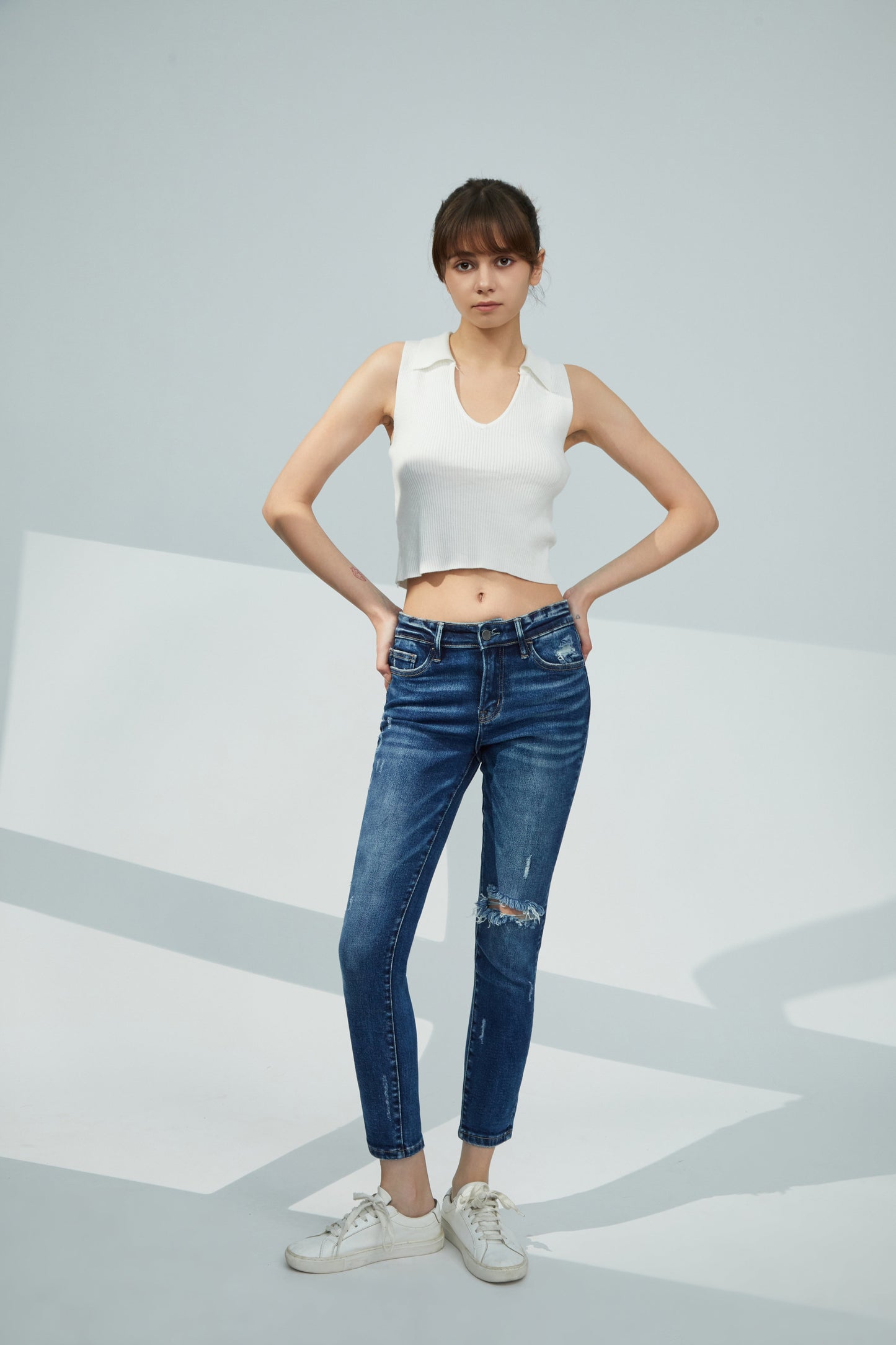 MID RISE SKINNY JEANS BYS2014