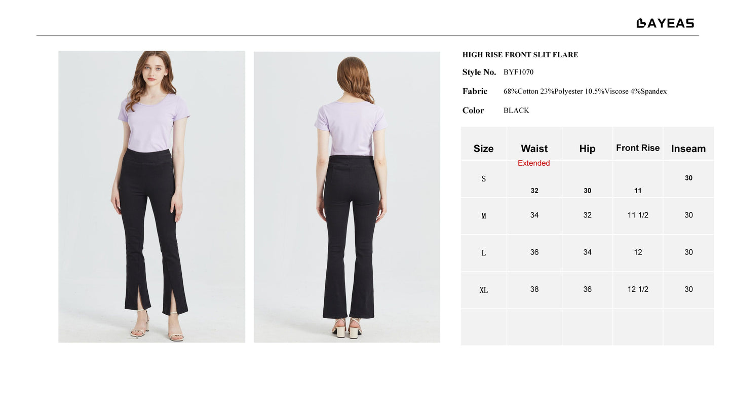 HIGH RISE FLARE JEANS BYF1070