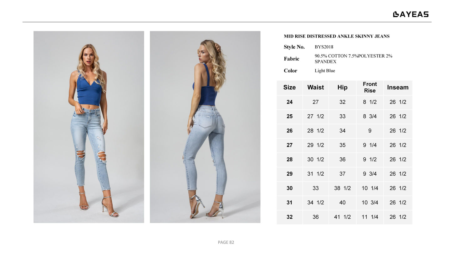 HIGH RISE SKINNY JEANS BYS2018