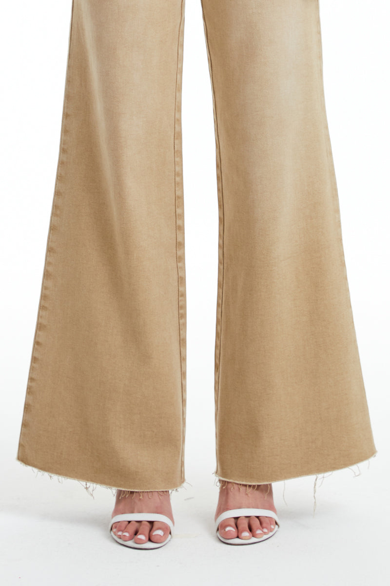 UTILITY PATCH POCKET WIDE LEG JEANS BYW8103KK