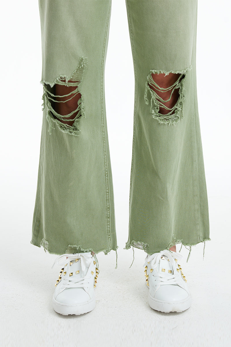 HIGH RISE VINTAGE CROP FLARE BYF1103 MULA