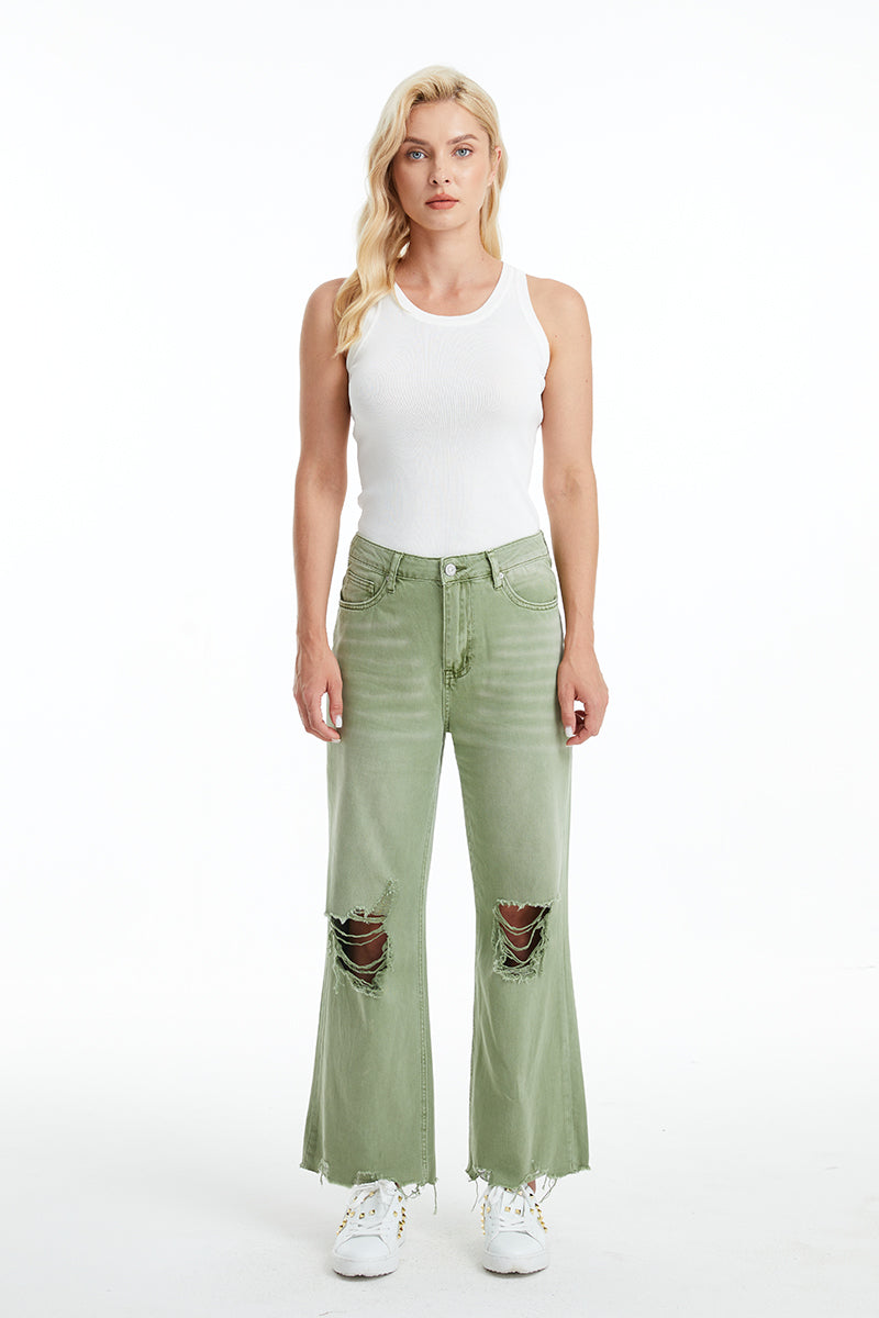HIGH RISE VINTAGE CROP FLARE BYF1103 MULA