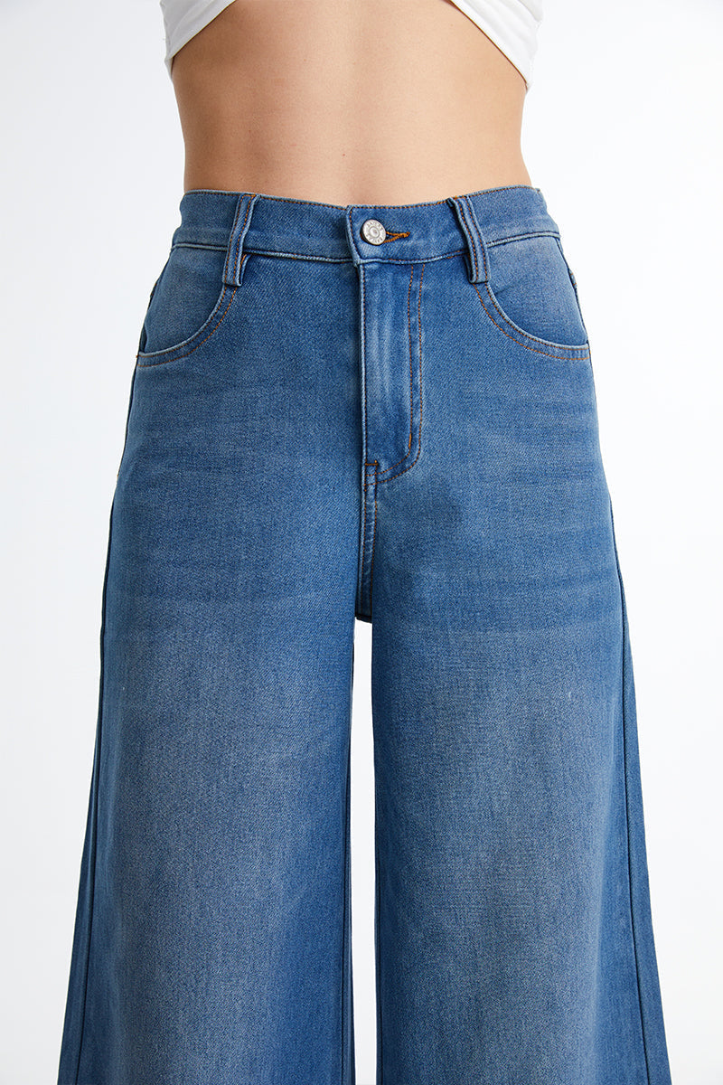 HIGH RISE WIDE LEG JEANS BYW8114