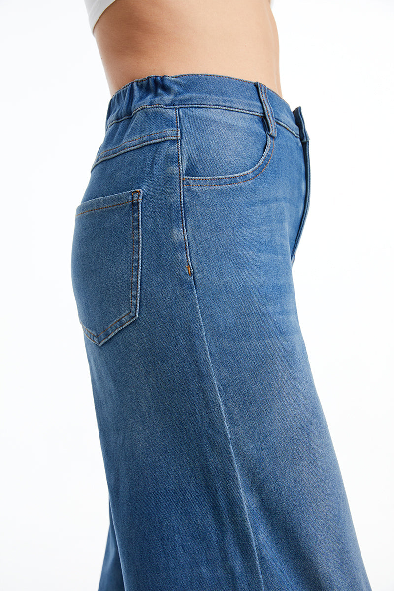 HIGH RISE WIDE LEG JEANS BYW8114