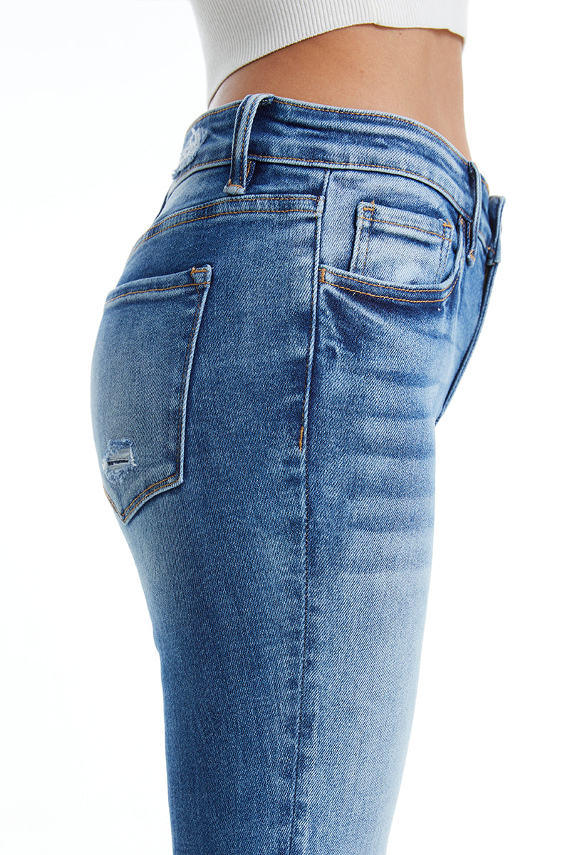 MID RISE FLARE JEANS BYF1018