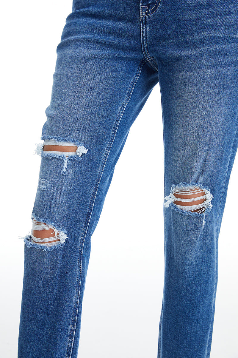 HIGH RISE MOM JEANS BYM3009