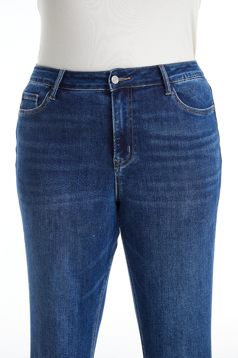 HIGH RISE STRAIGHT LEG JEANS BYT5145-P DB