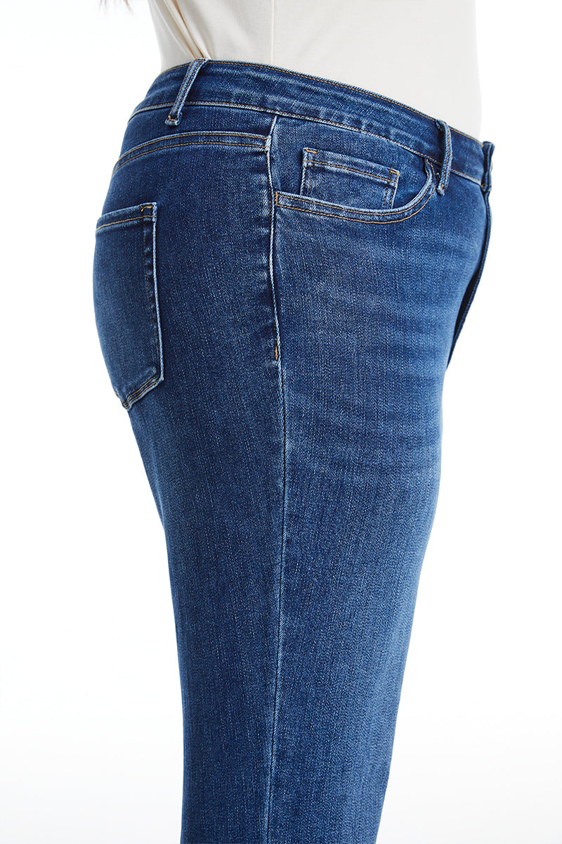 HIGH RISE STRAIGHT LEG JEANS BYT5145-P DB