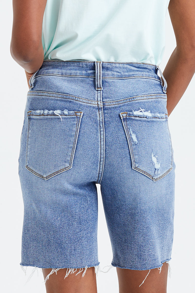 MID RISE DENIM SHORTS BYH6013