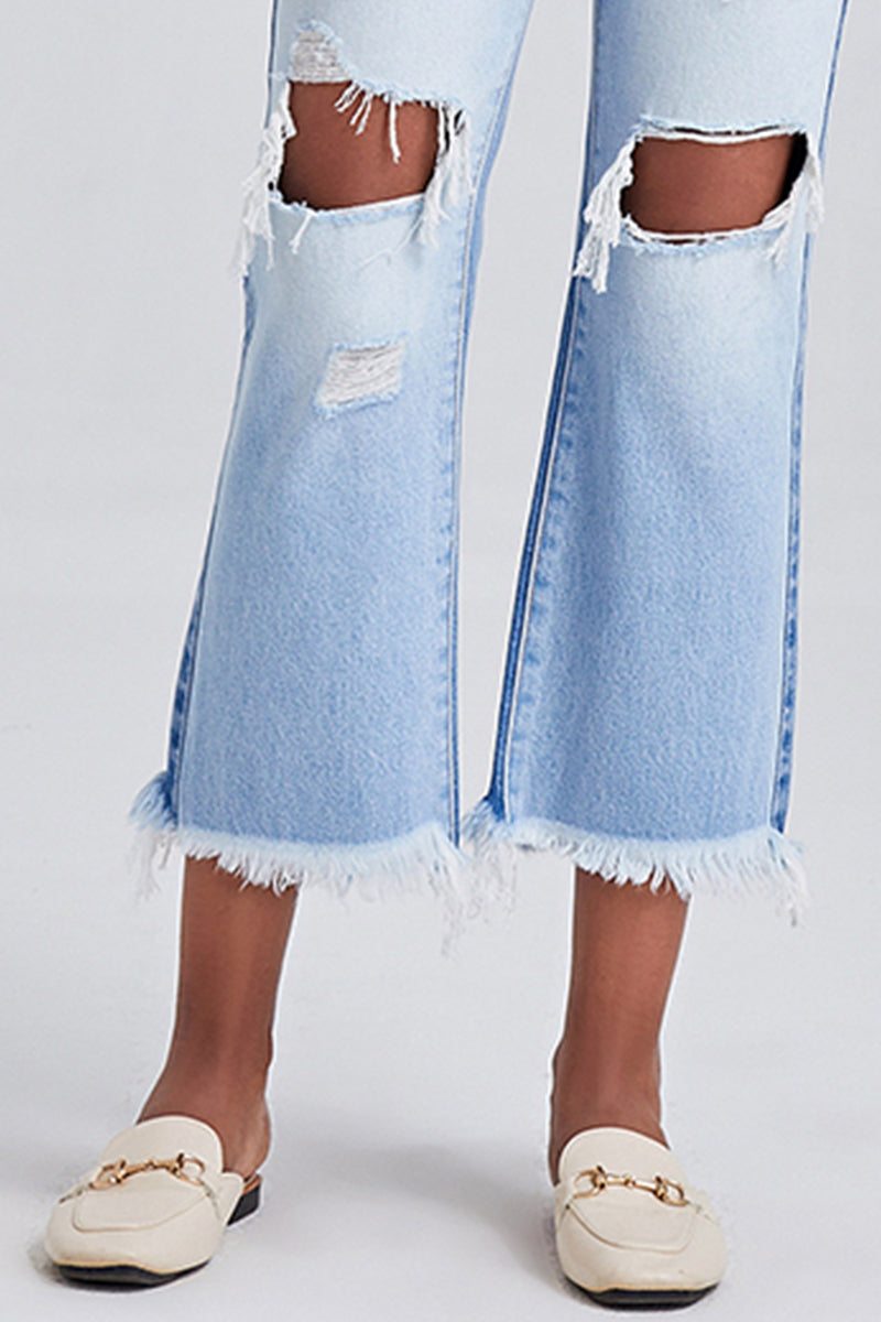 HIGH RISE STRAIGHT LEG JEANS BYT5120