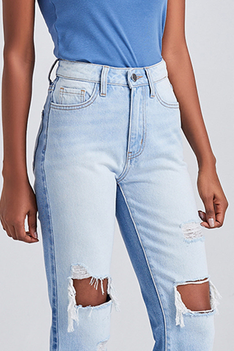 HIGH RISE STRAIGHT LEG JEANS BYT5120
