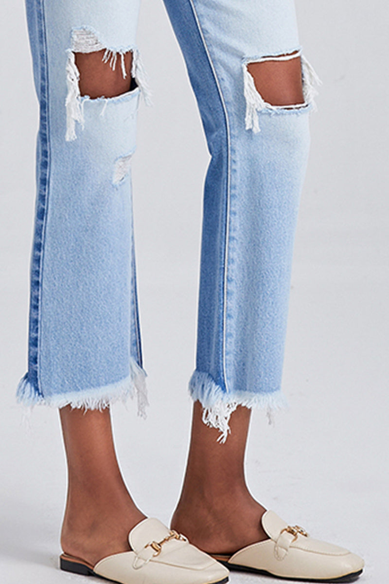 HIGH RISE STRAIGHT LEG JEANS BYT5120