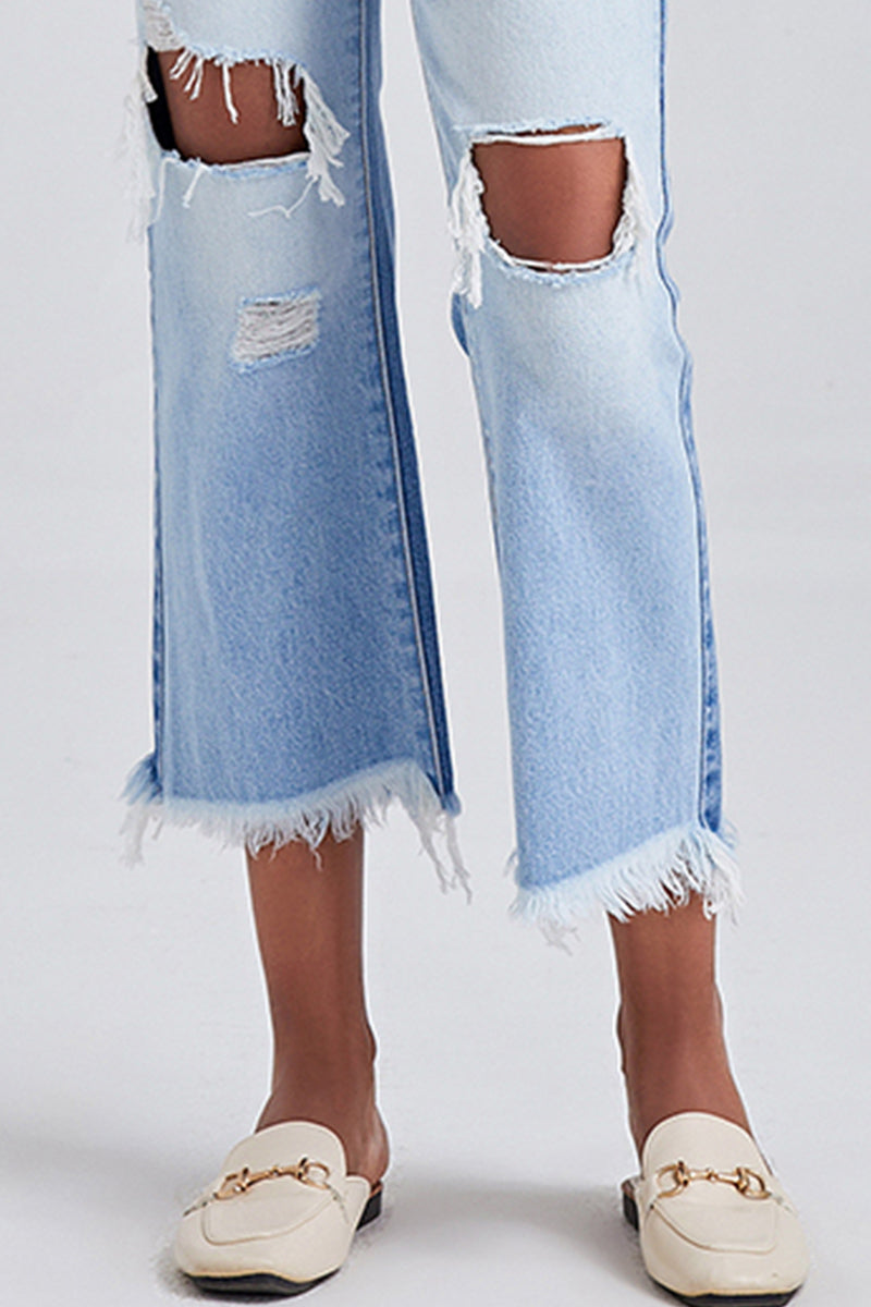 HIGH RISE STRAIGHT LEG JEANS BYT5120