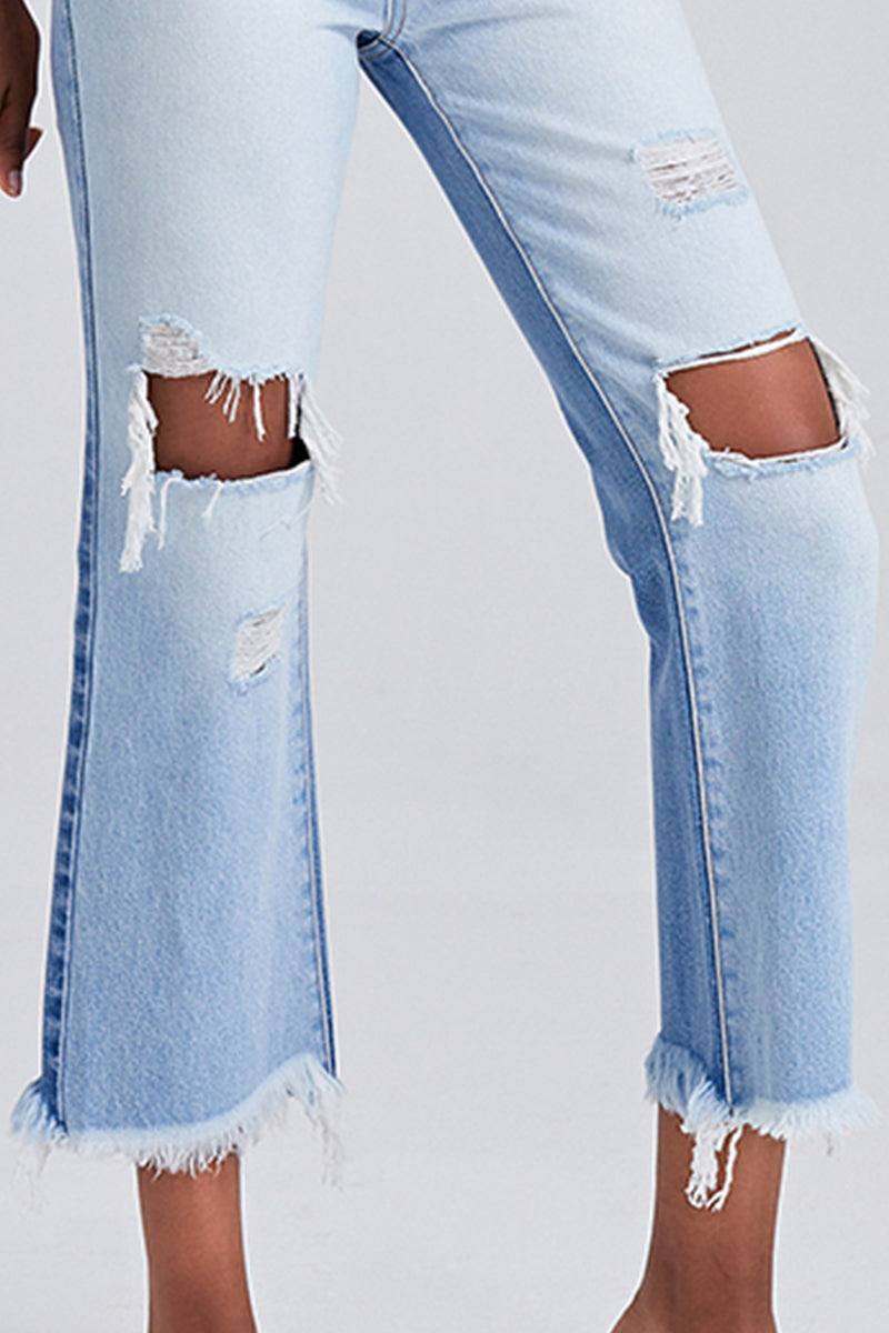 HIGH RISE STRAIGHT LEG JEANS BYT5120
