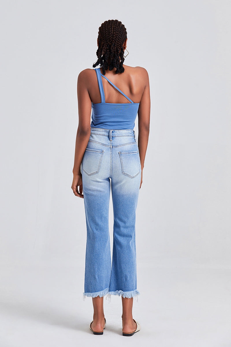 HIGH RISE STRAIGHT LEG JEANS BYT5120