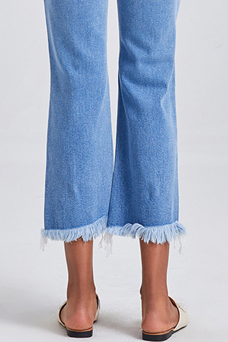 HIGH RISE STRAIGHT LEG JEANS BYT5120