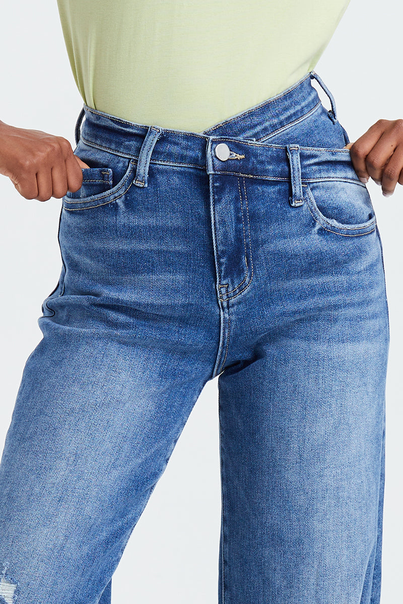 HIGH RISE WIDE LEG JEANS BYW8003