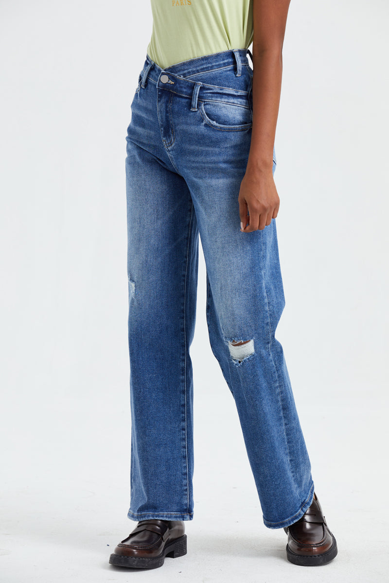 HIGH RISE WIDE LEG JEANS BYW8003
