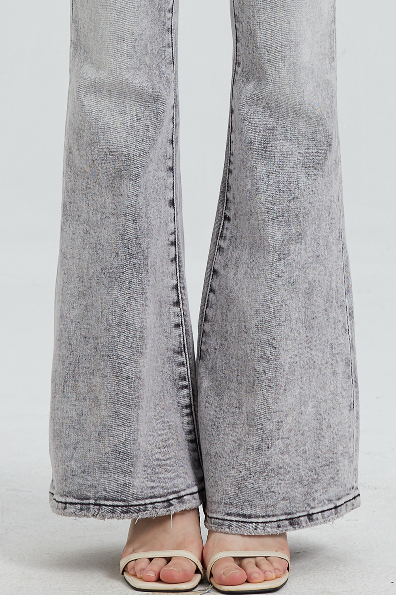 HIGH RISE FLARE JEANS BYF1030
