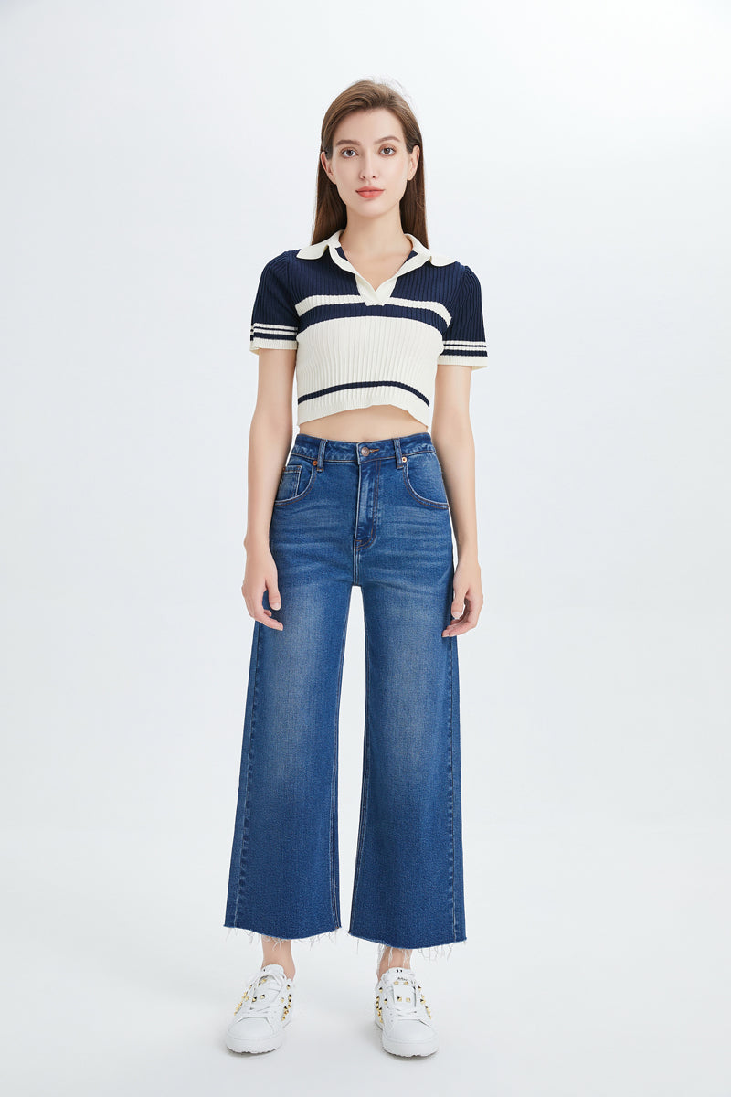 HIGH RISE WIDE LEG JEANS BYW8015