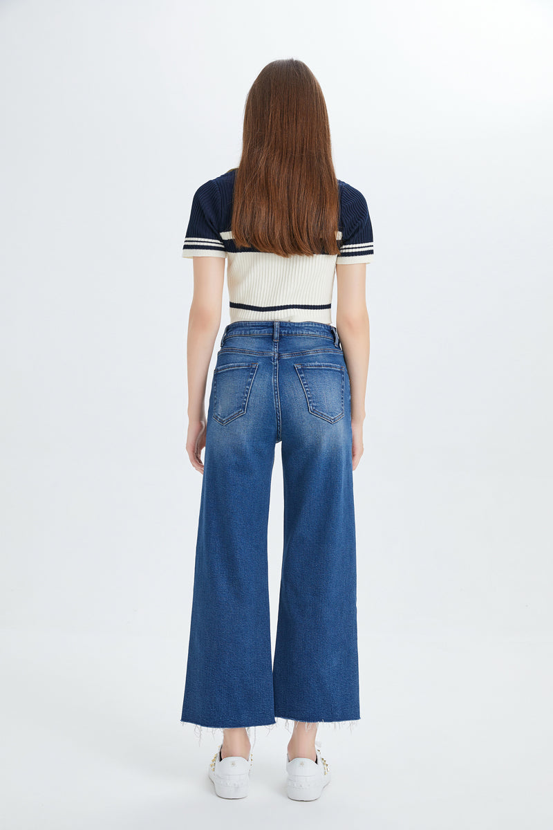 HIGH RISE WIDE LEG JEANS BYW8015