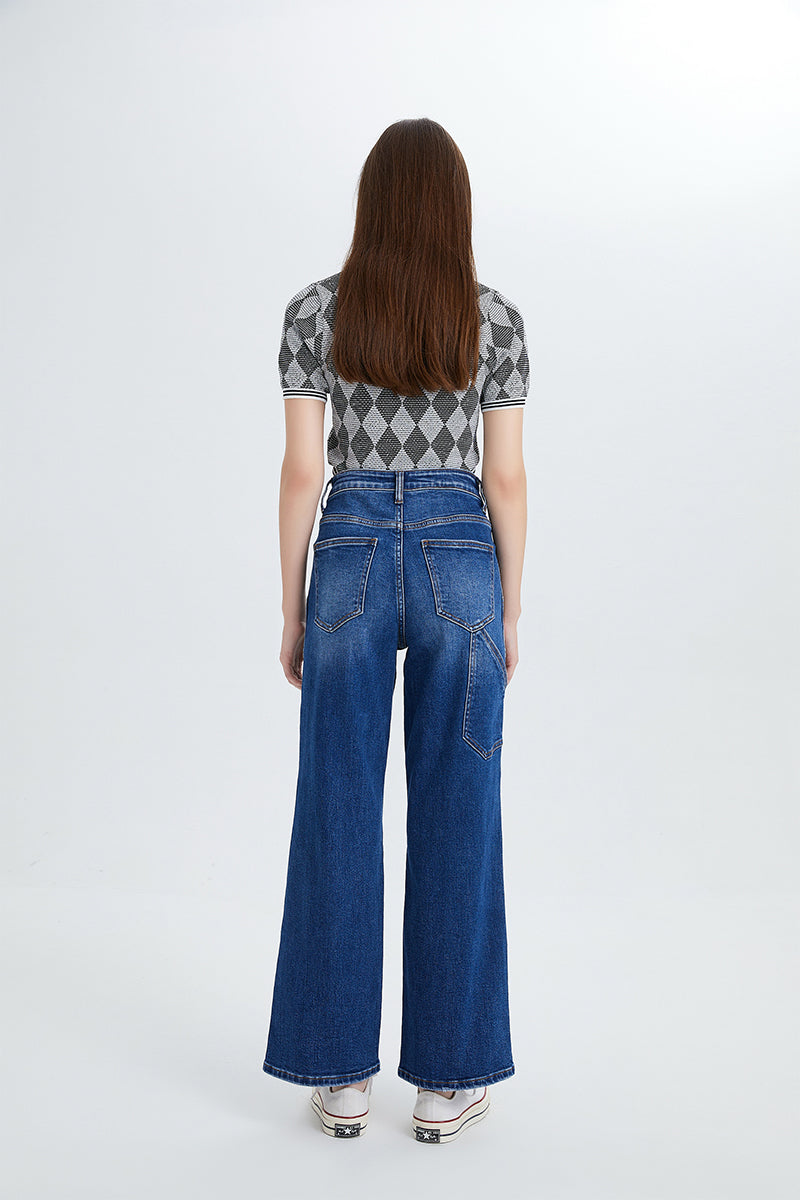 HIGH RISE WIDE STRAIGHT CROP BYW8099