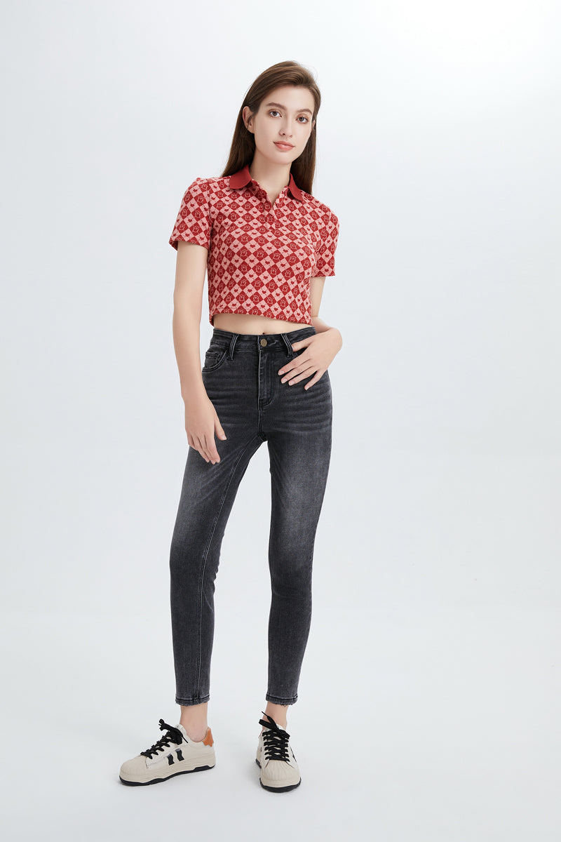HIGH RISE SKINNY JEANS BYS2026