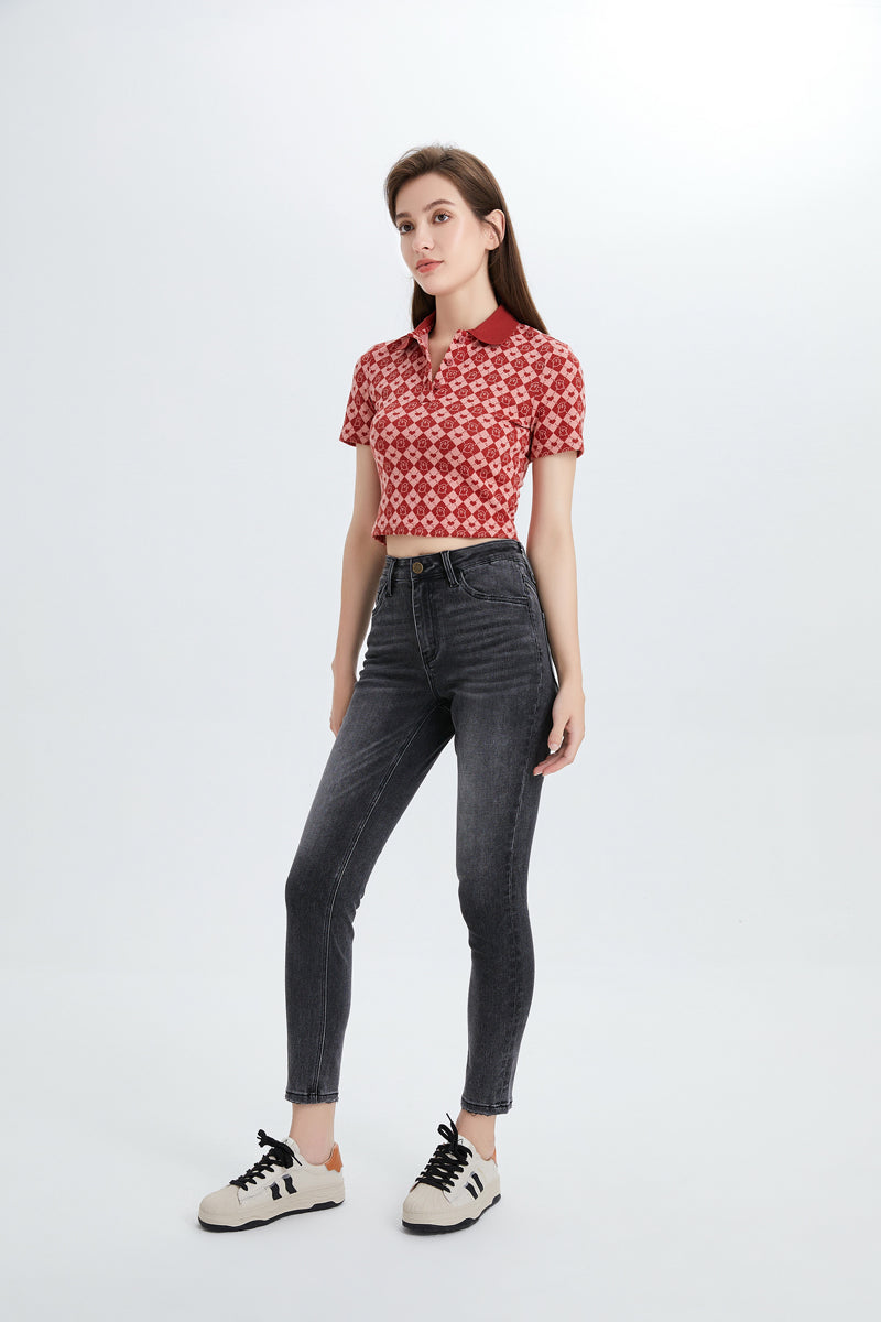 HIGH RISE SKINNY JEANS BYS2026