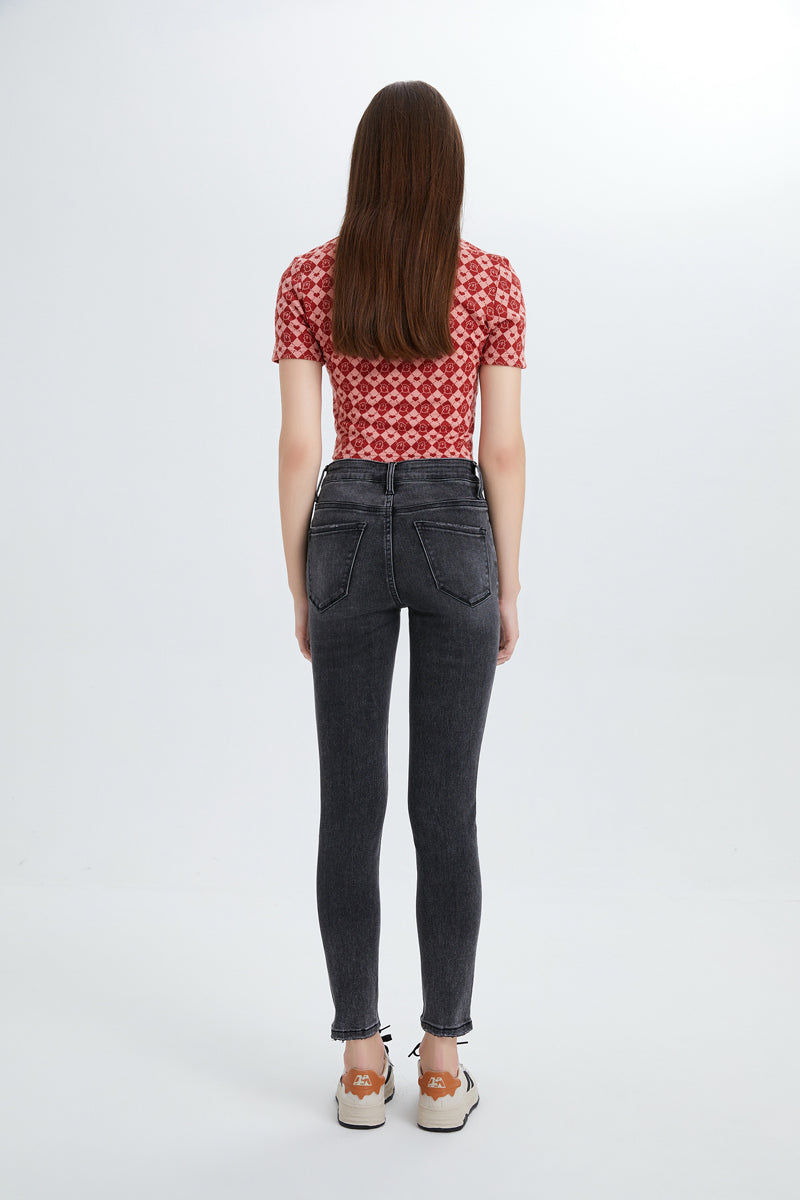 HIGH RISE SKINNY JEANS BYS2026