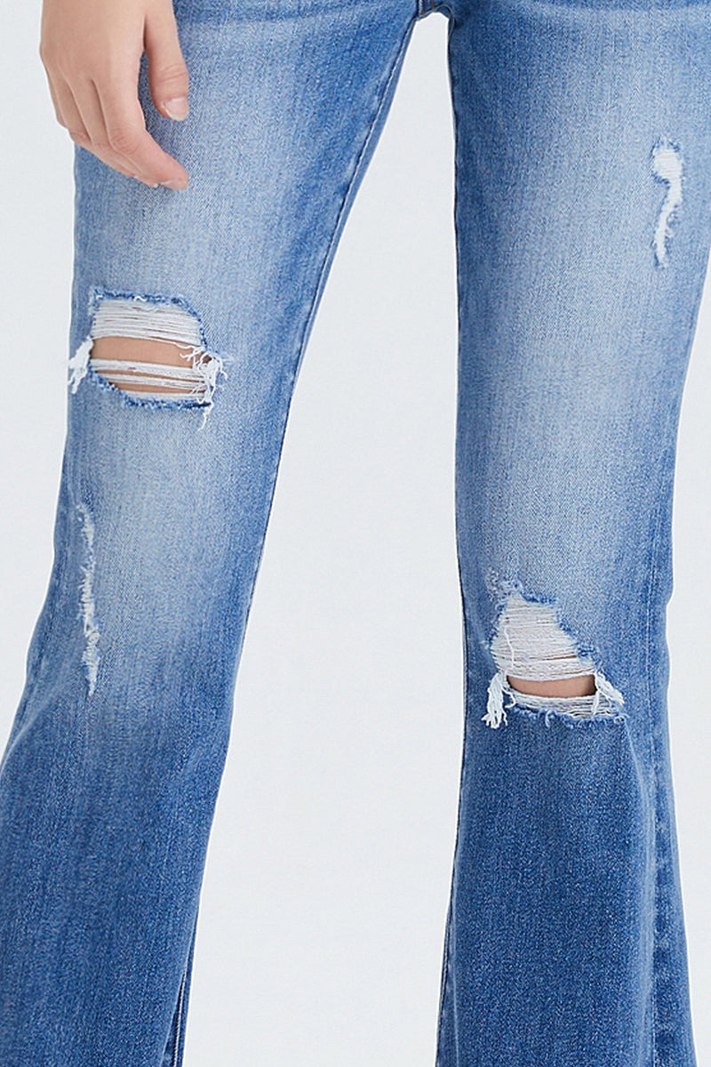 MID RISE FLARE JEANS BYF1011 MB