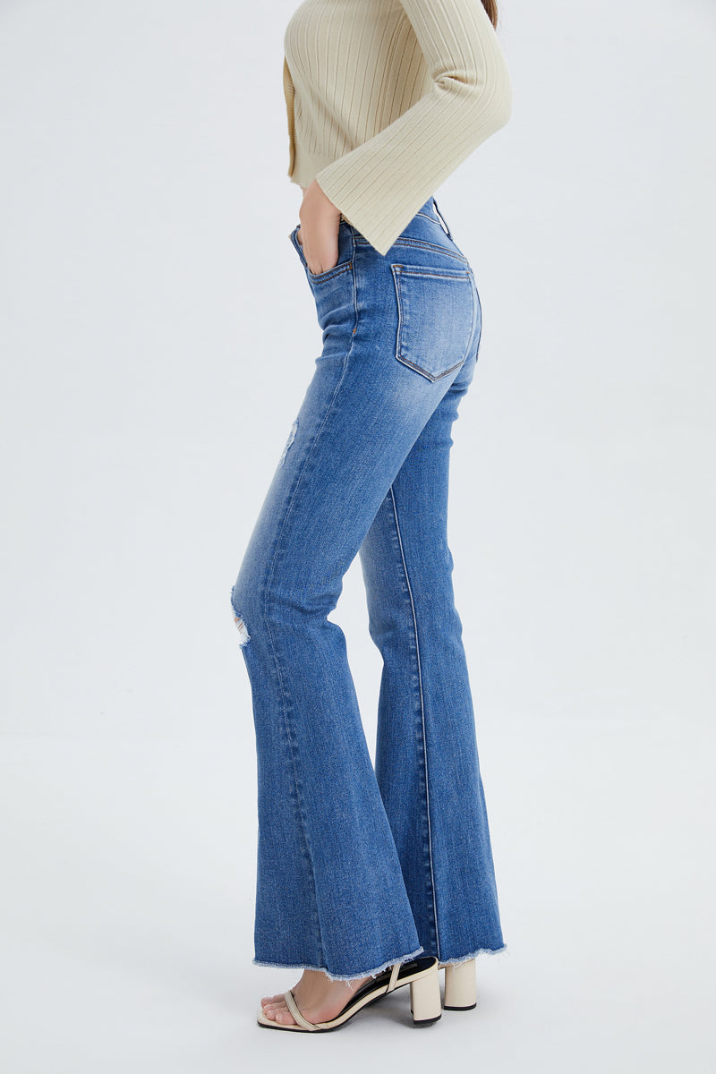MID RISE FLARE JEANS BYF1011 MB
