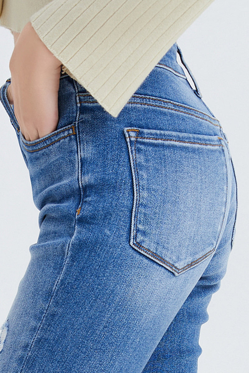 MID RISE FLARE JEANS BYF1011 MB