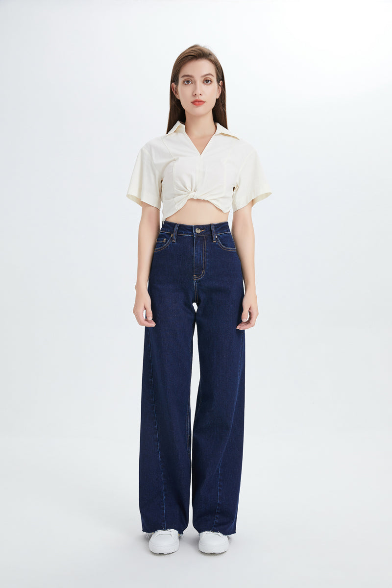 HIGH RISE WIDE LEG JEANS BYW8052