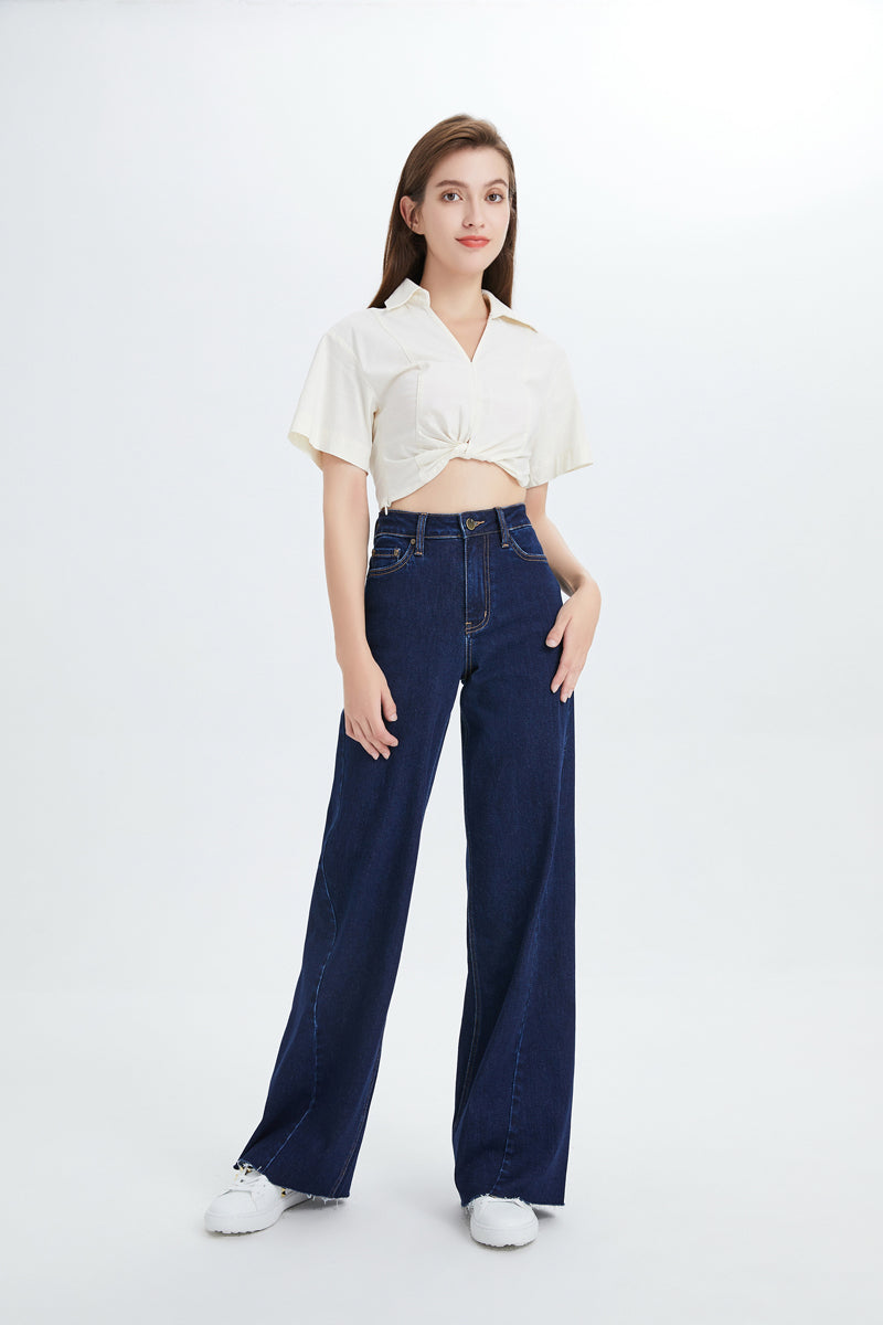 HIGH RISE WIDE LEG JEANS BYW8052