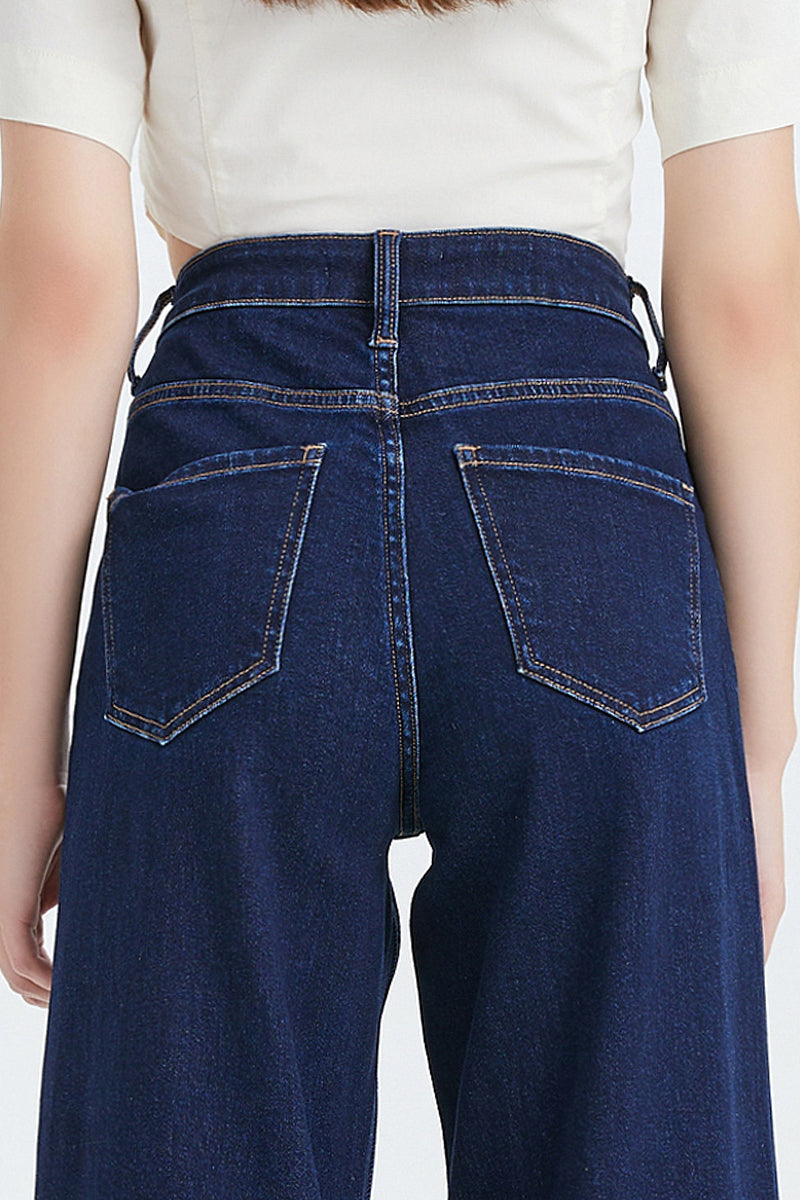 HIGH RISE WIDE LEG JEANS BYW8052
