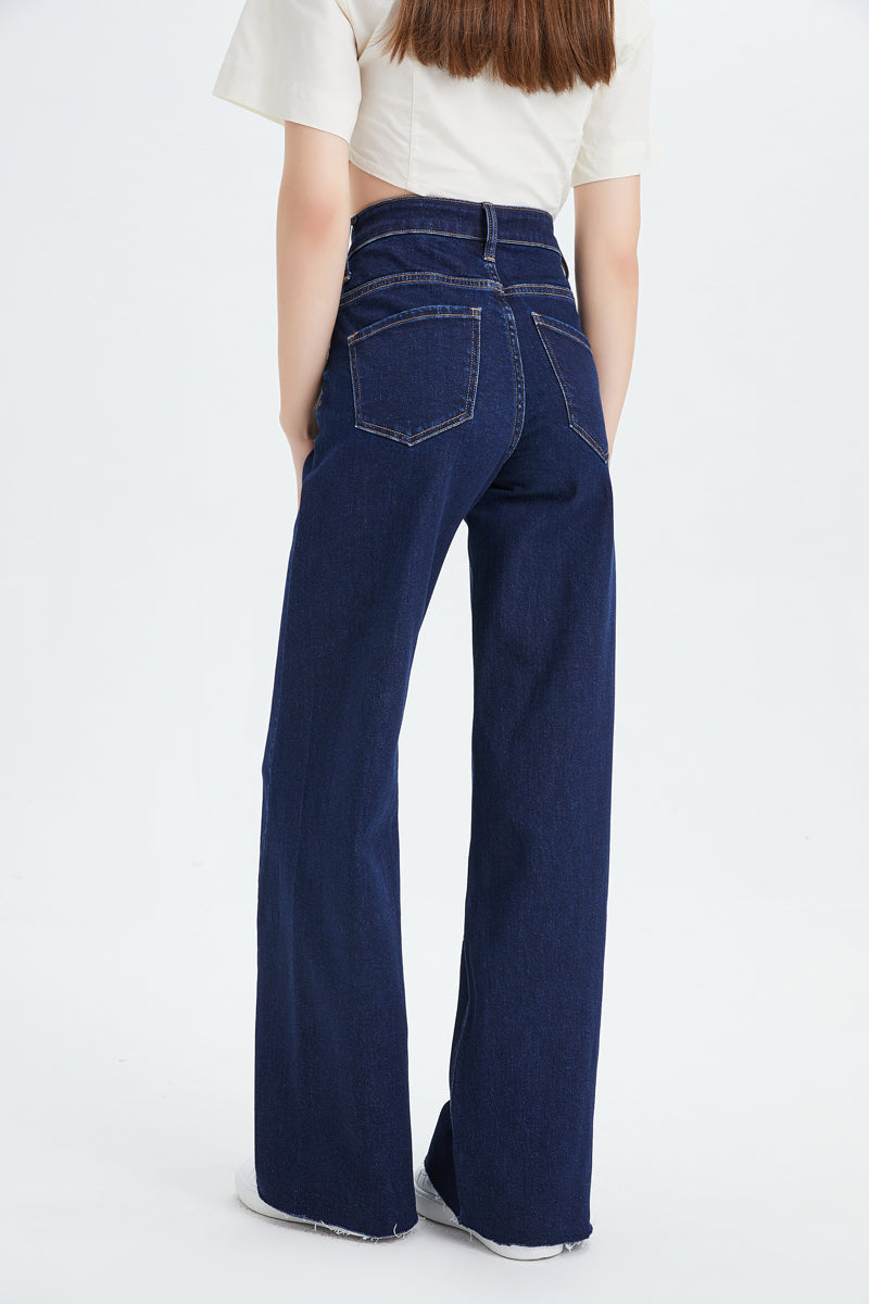 HIGH RISE WIDE LEG JEANS BYW8052