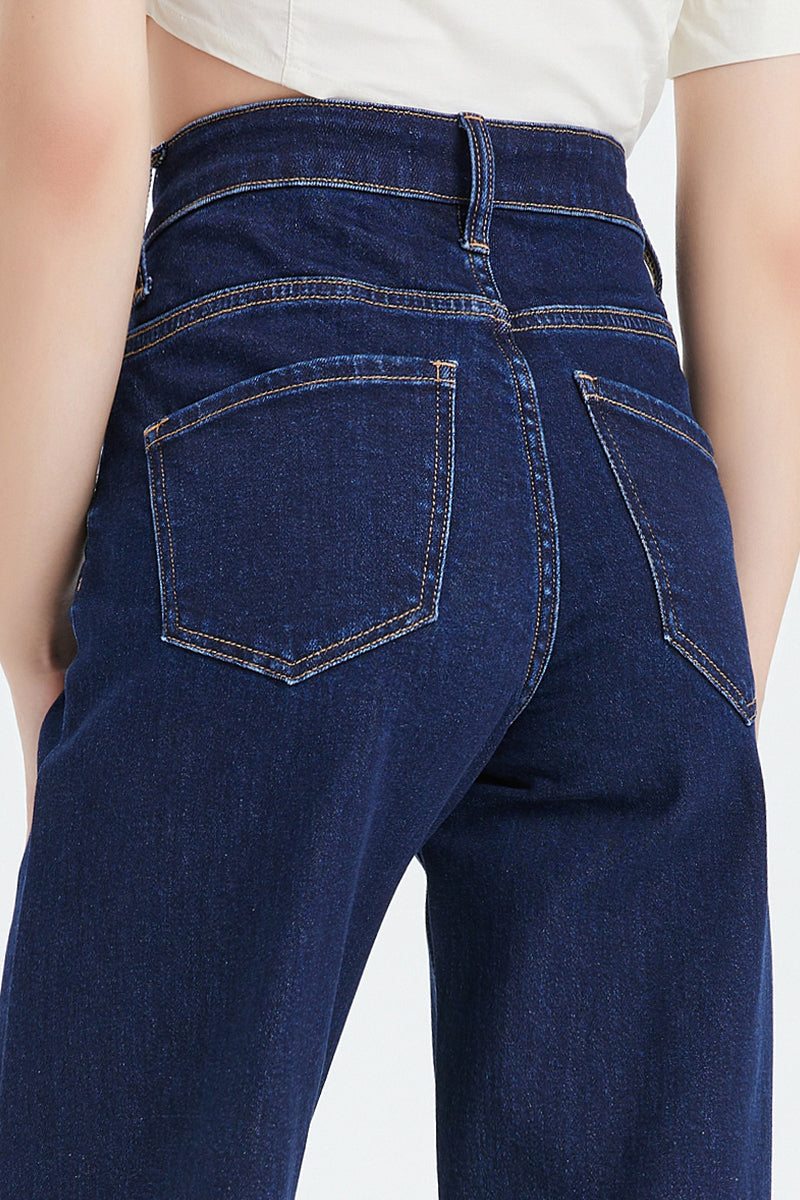HIGH RISE WIDE LEG JEANS BYW8052