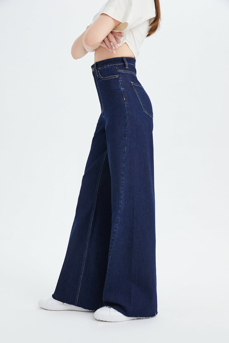 HIGH RISE WIDE LEG JEANS BYW8052