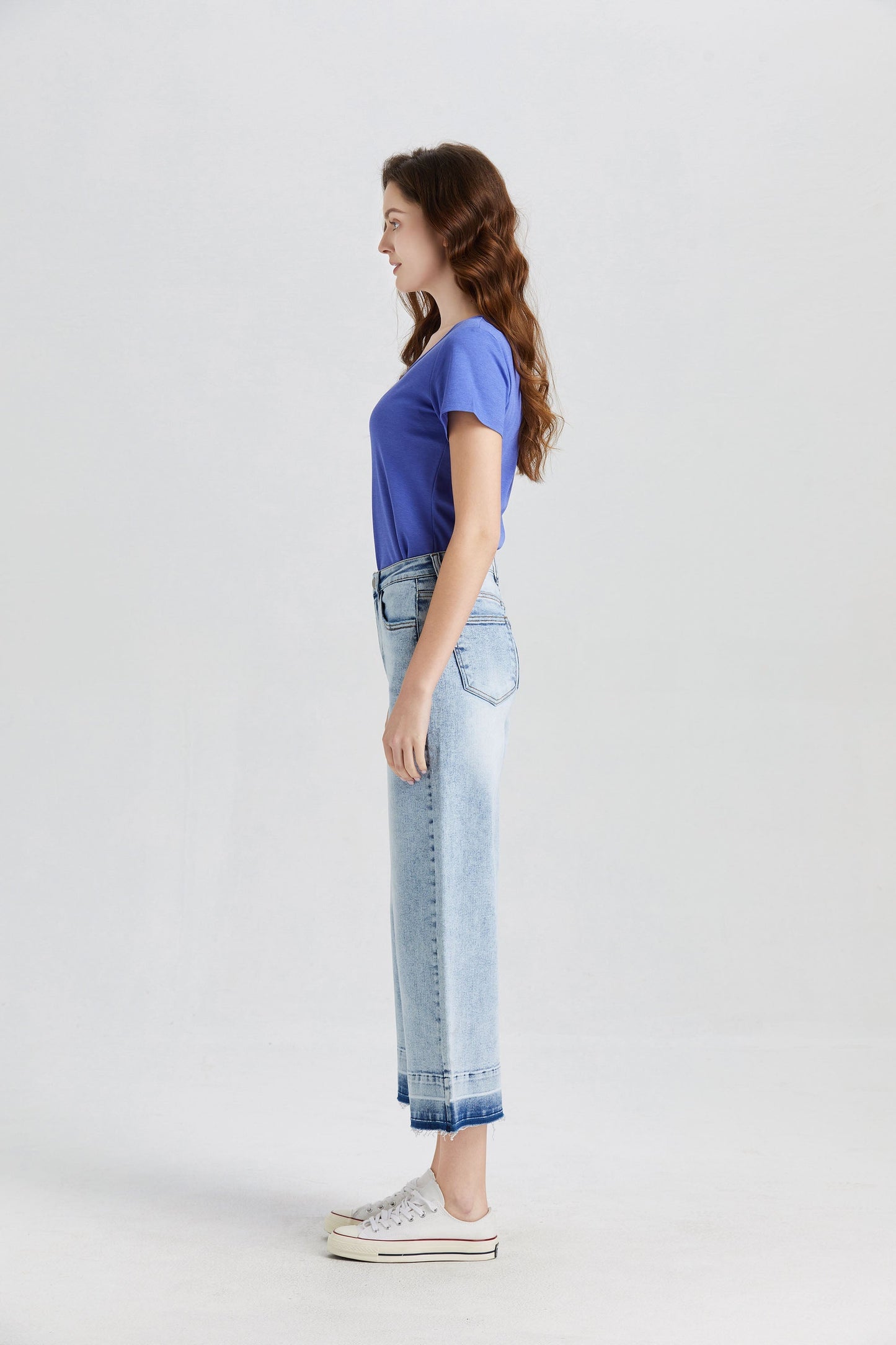 HIGH RISE WIDE LEG JEANS BYW8006