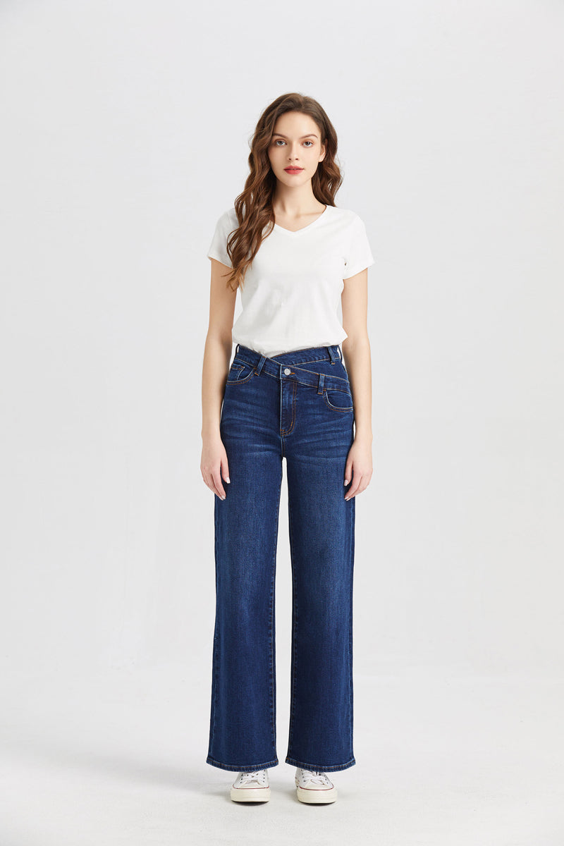 HIGH RISE WIDE LEG JEANS BYW8002