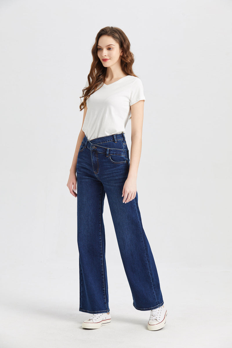 HIGH RISE WIDE LEG JEANS BYW8002