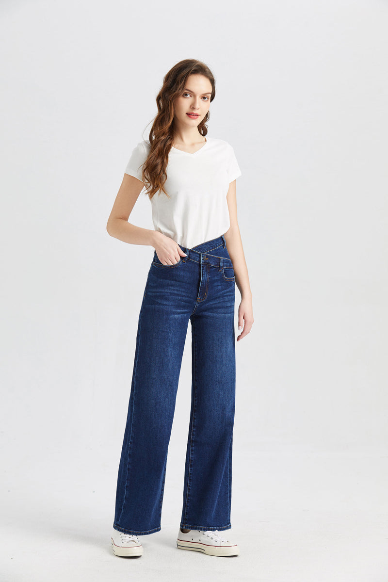 HIGH RISE WIDE LEG JEANS BYW8002