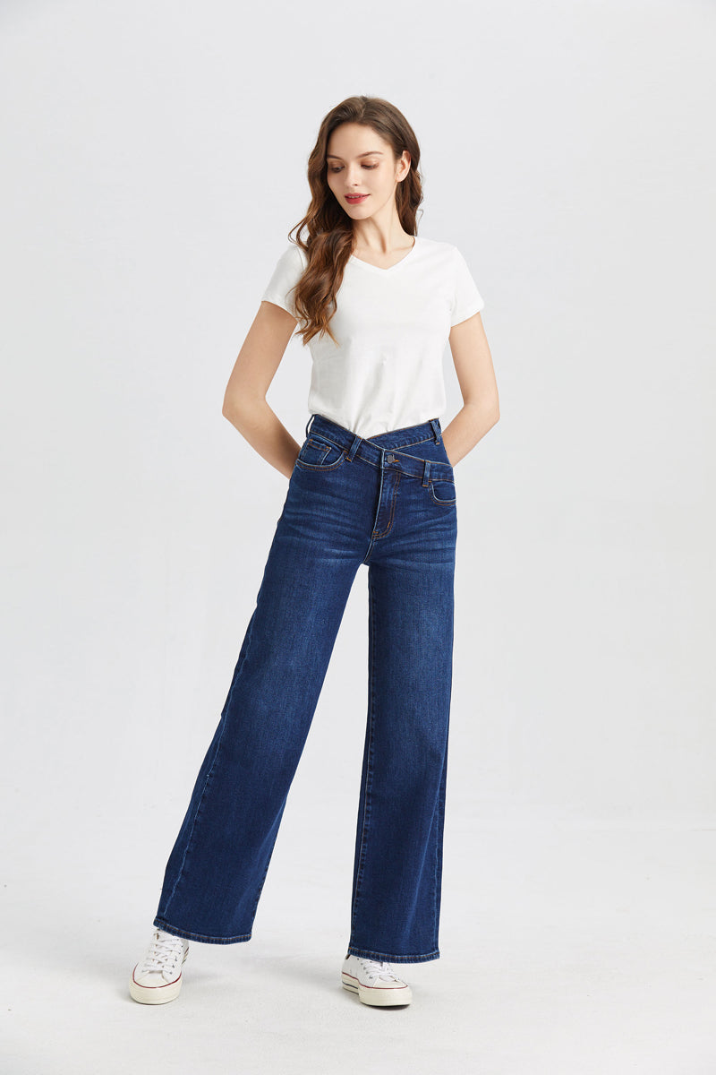 HIGH RISE WIDE LEG JEANS BYW8002