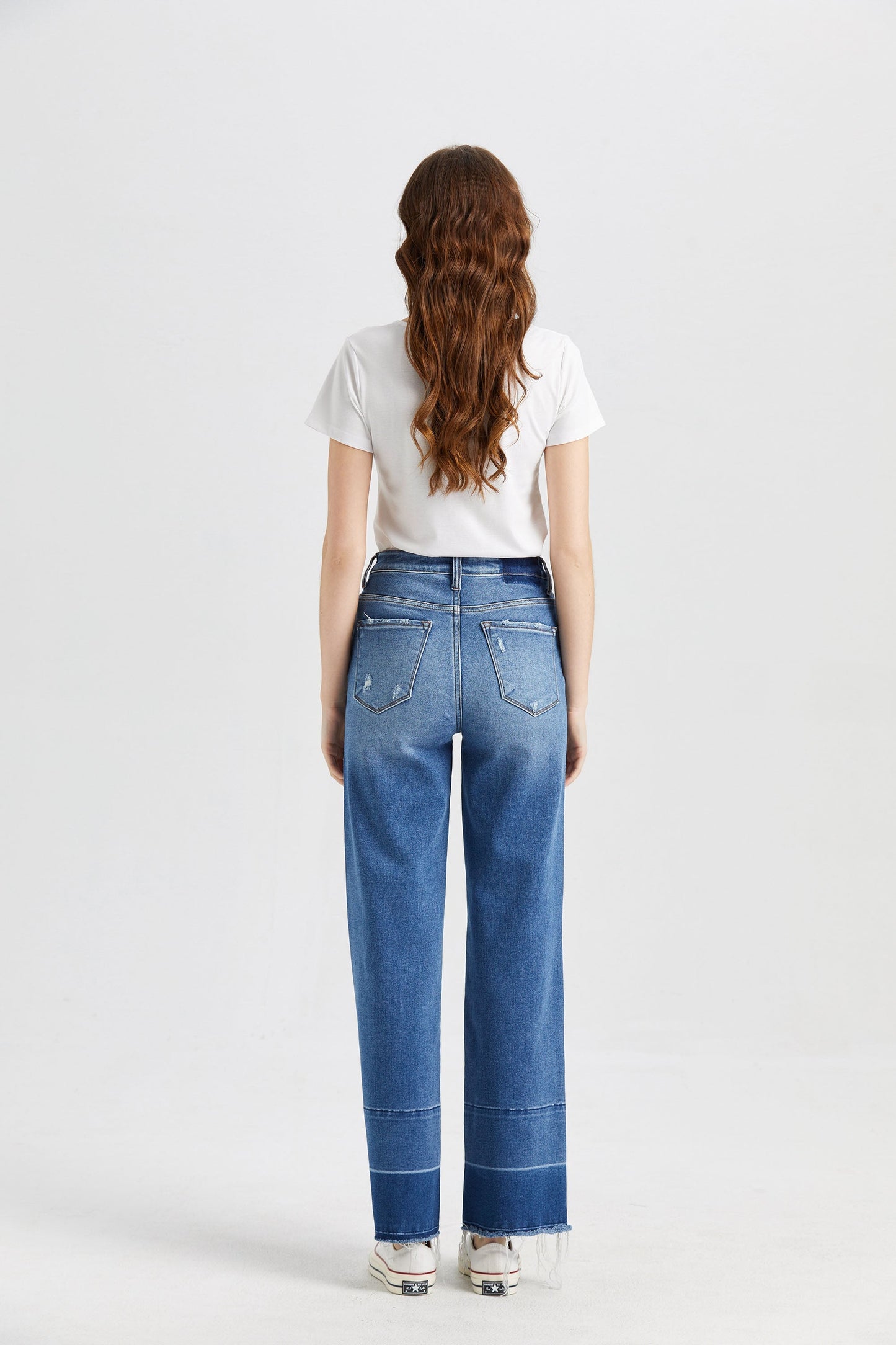 HIGH RISE WIDE LEG JEANS BYW8008