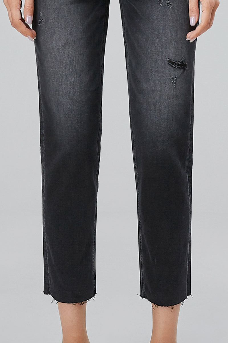 HIGH RISE MOM JEANS BYM3013