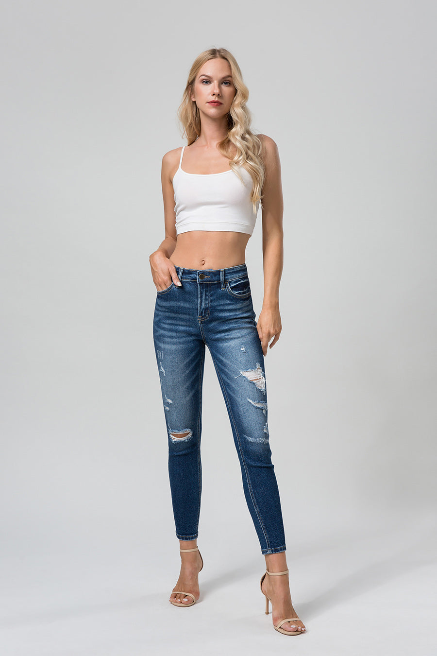 HIGH RISE SKINNY JEANS BYS2012