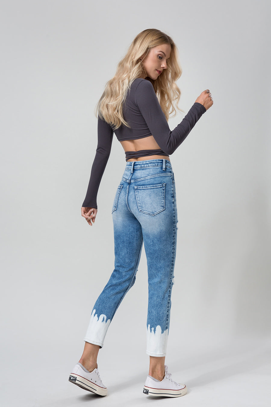 HIGH RISE MOM JEANS BYM3005