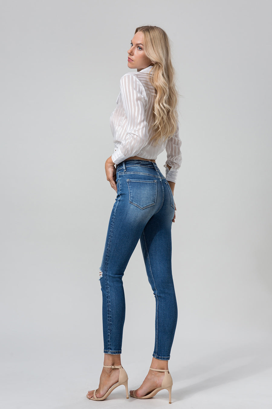 HIGH RISE SKINNY JEANS BYS2013M