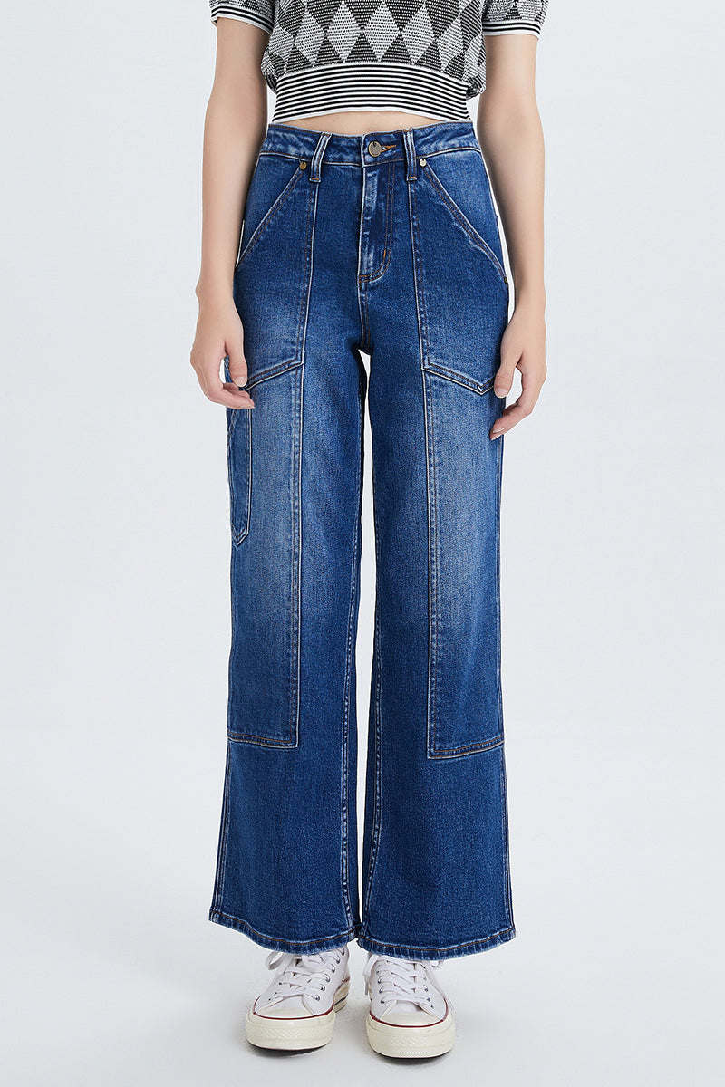 HIGH RISE WIDE STRAIGHT CROP BYW8099